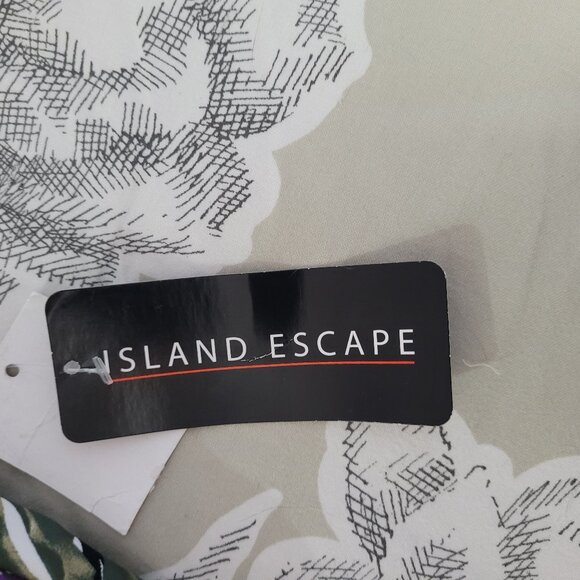 Island Escape Ruffled Tankini Swim Top Size 10 NWT - Picture 6 of 11